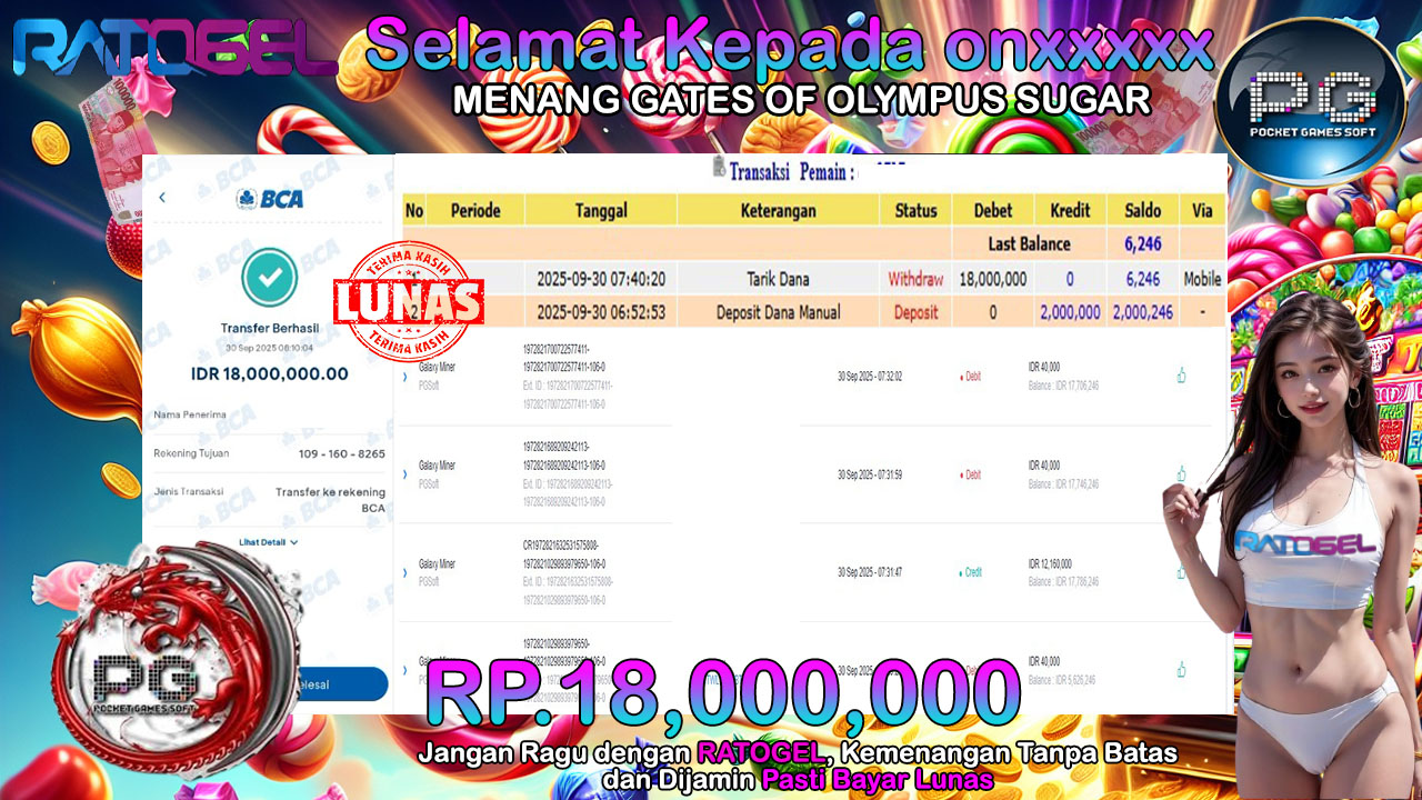 BUKTI JACKPOT SLOT PG SOFT  GALAXY MINER TERPERCAYA DI INDONESIA TGL 29-09-2025